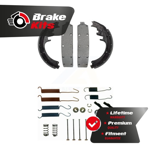 Rear drum brake shoes with - brake,